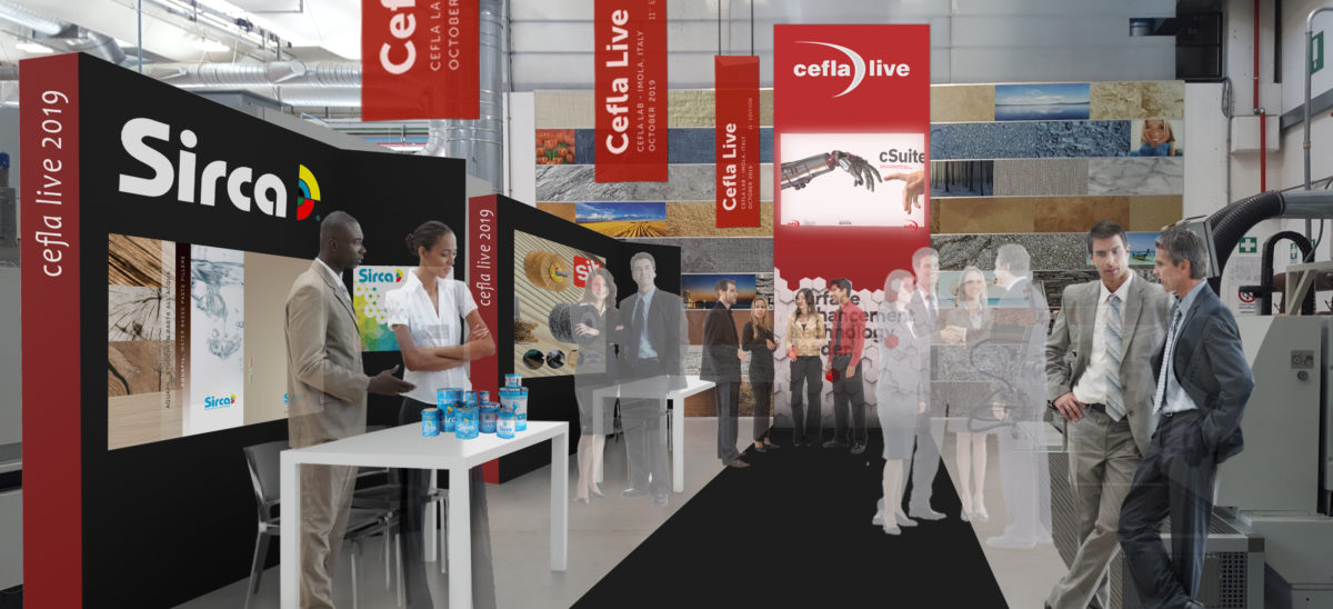 Cefla Live 2019: proposta allestimento evento